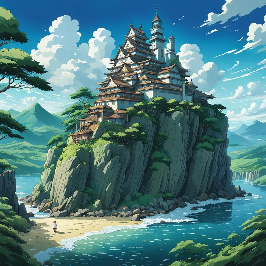 Peter Griffin in Studio Ghibli Anime Style