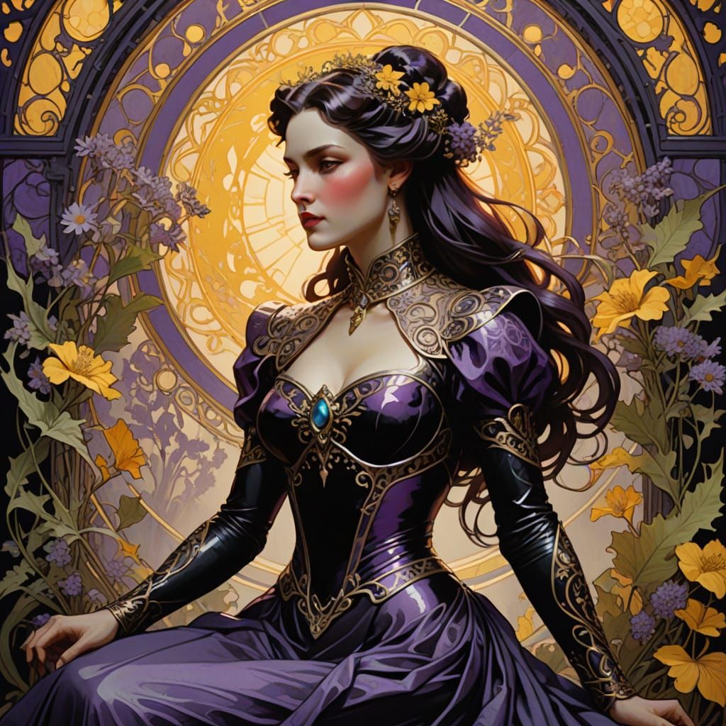 Scarlett O'Hara Rides a Demon: Dark Fantasy Art