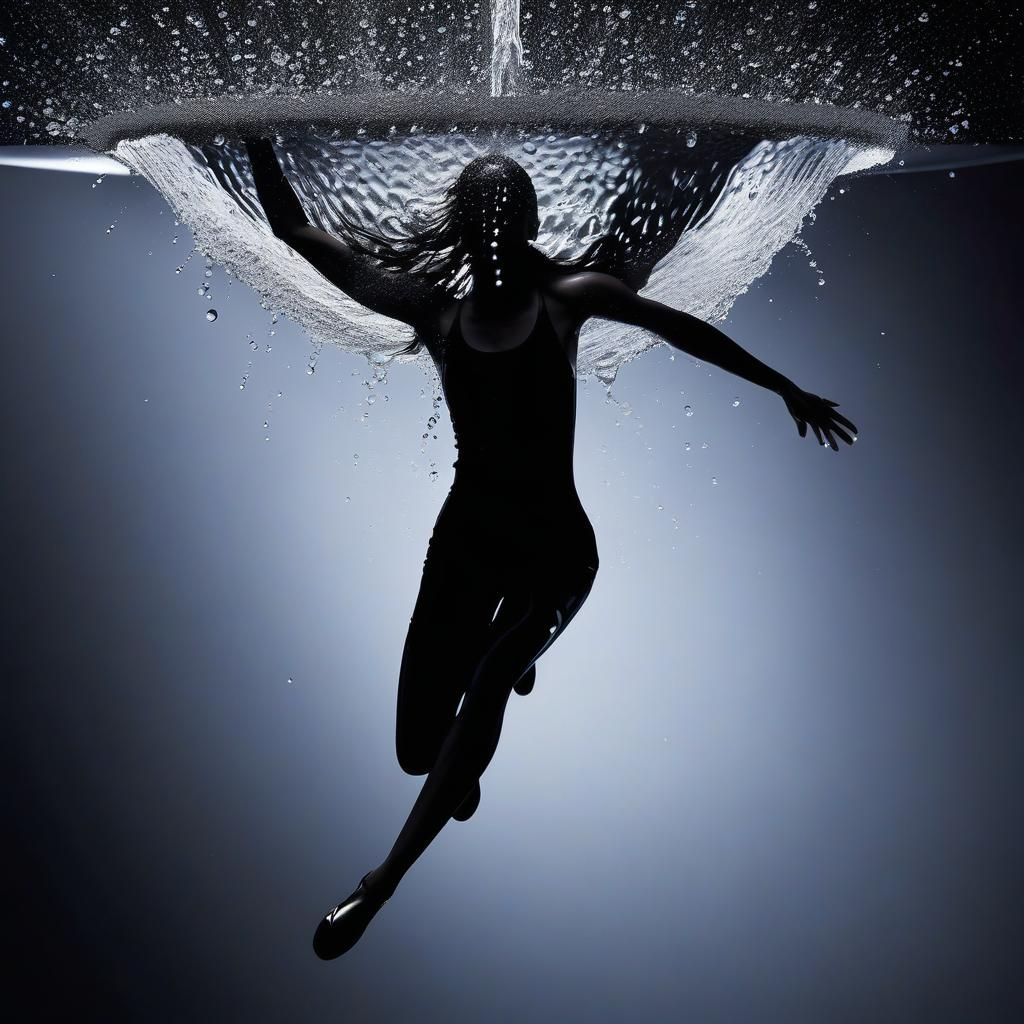 Water Sculpture: Liquid Woman in Photorealistic Detail