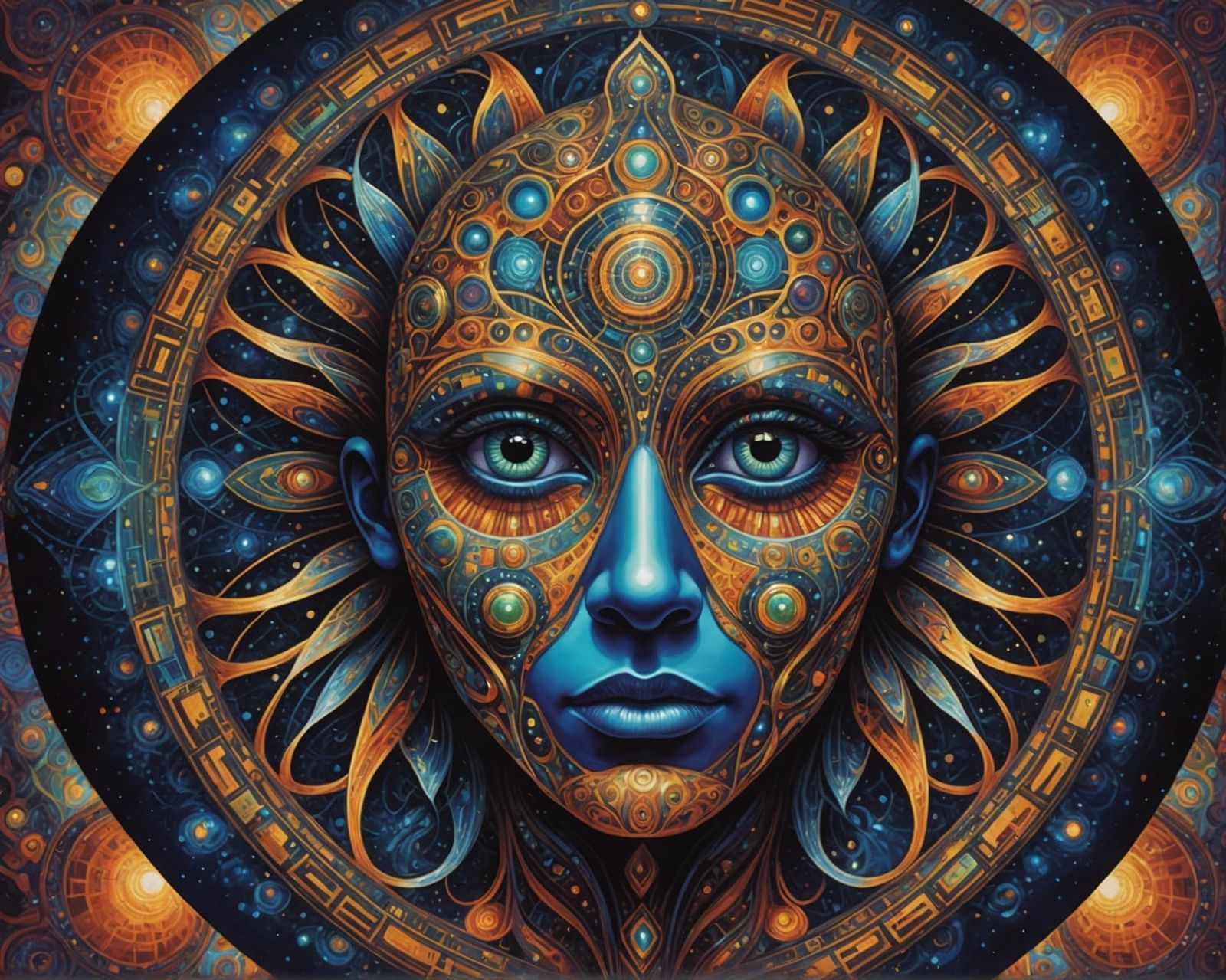 Psychedelic Cosmic Entity in Kaleidoscopic Universe