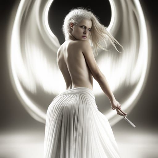 Dreamlike Angel in Natural Light: Photorealistic Octane Rend...