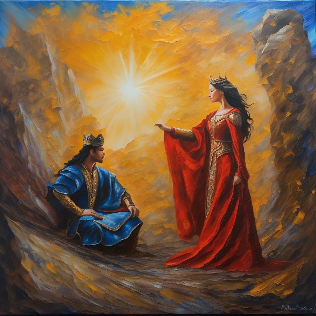 Apocalyptic Oil Painting: The Futility of Mortal Trust