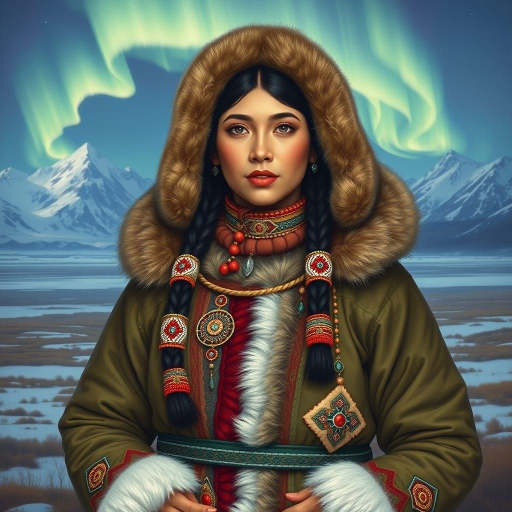 Inuit Princess in Arctic Splendor