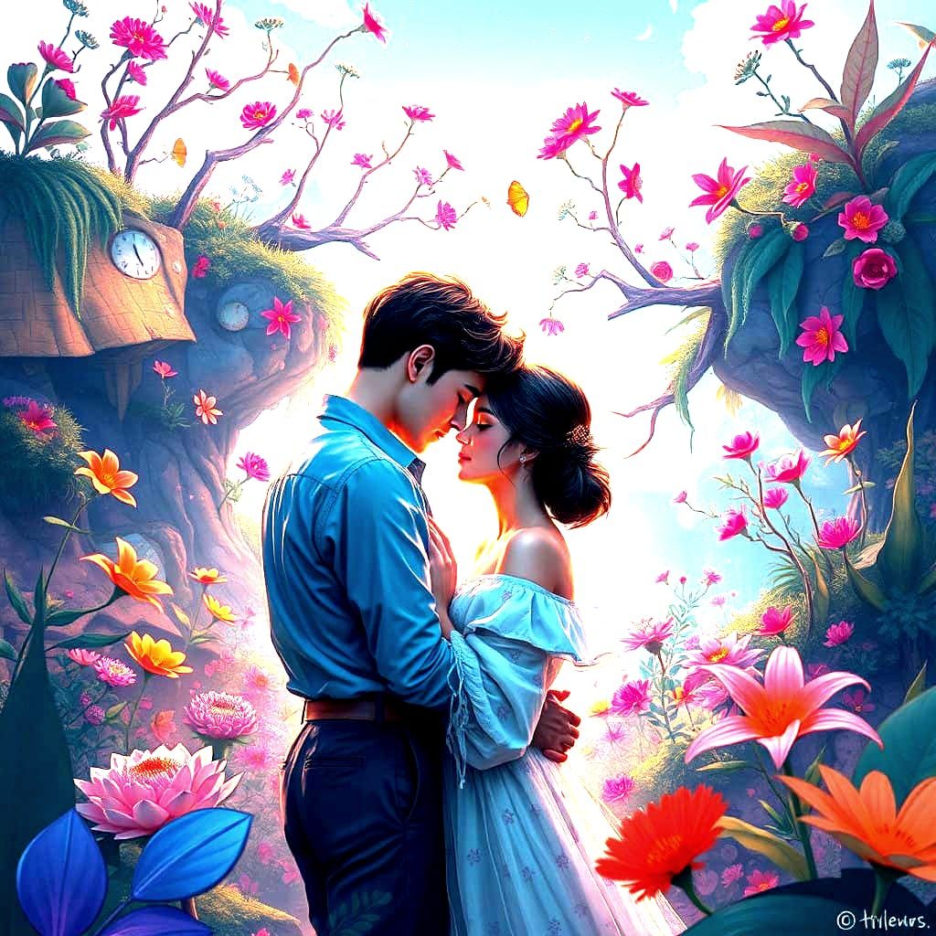 Whimsical Couple in Timeless Nature