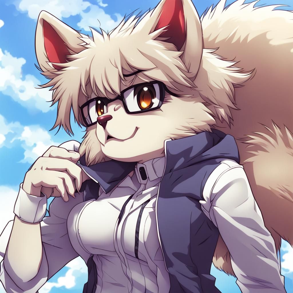 Anime Style Furry Character Art