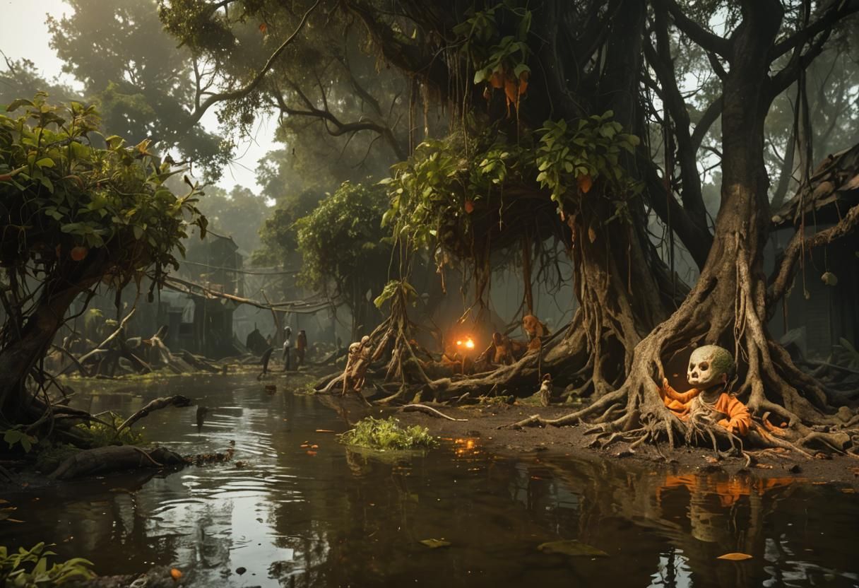 Disturbing Horror Art: Baby Island Concept