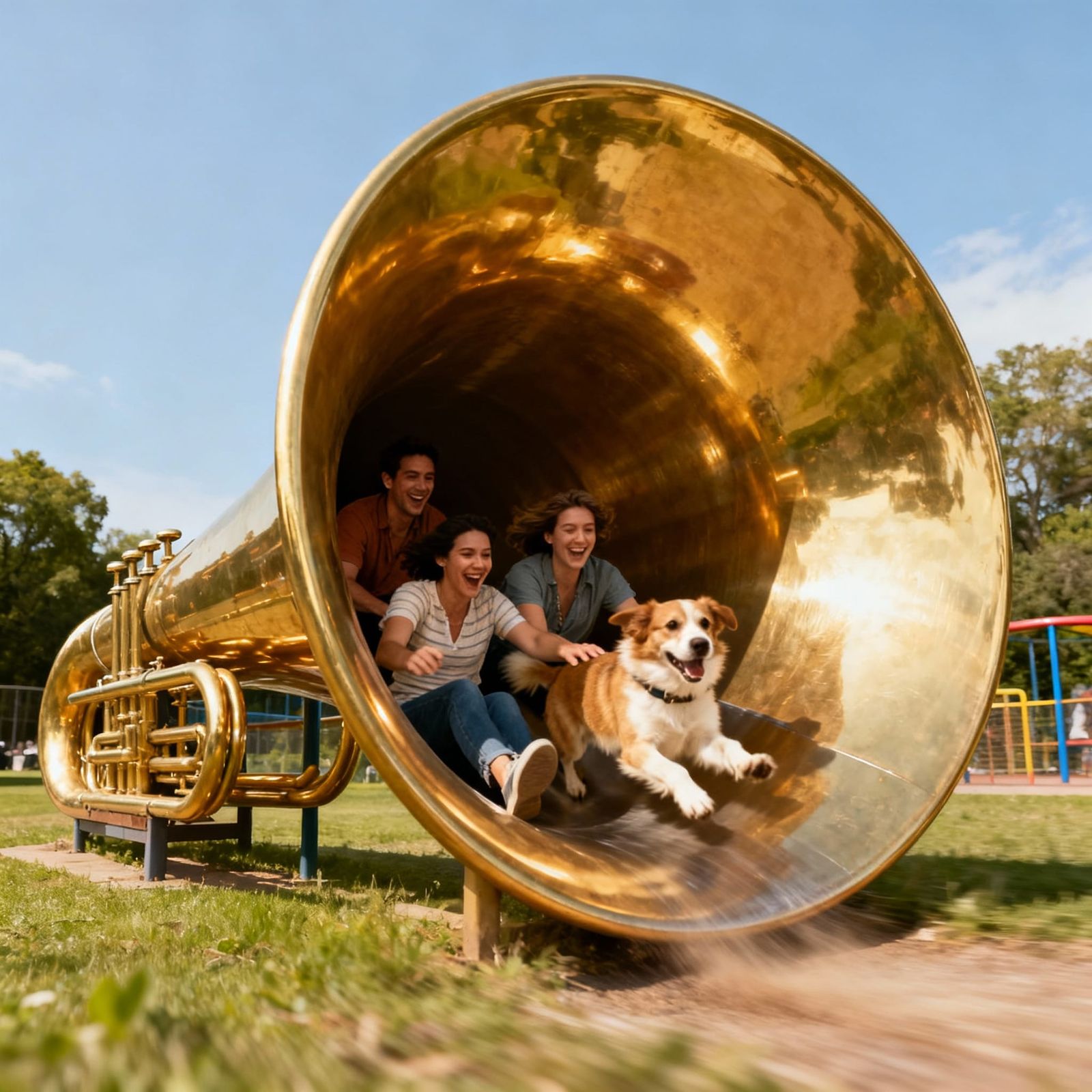Giant Trumpet Becomes Family Shelter