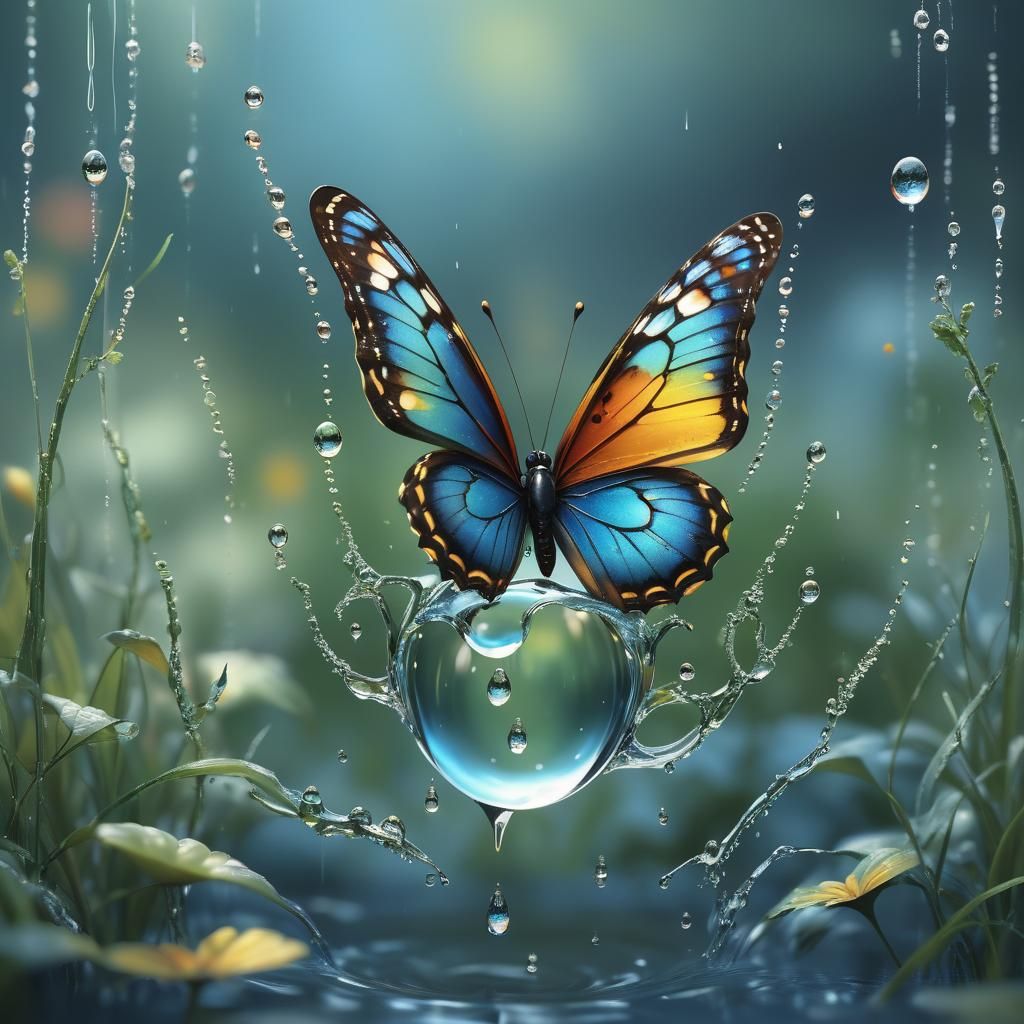 the butterfly & the raindrop