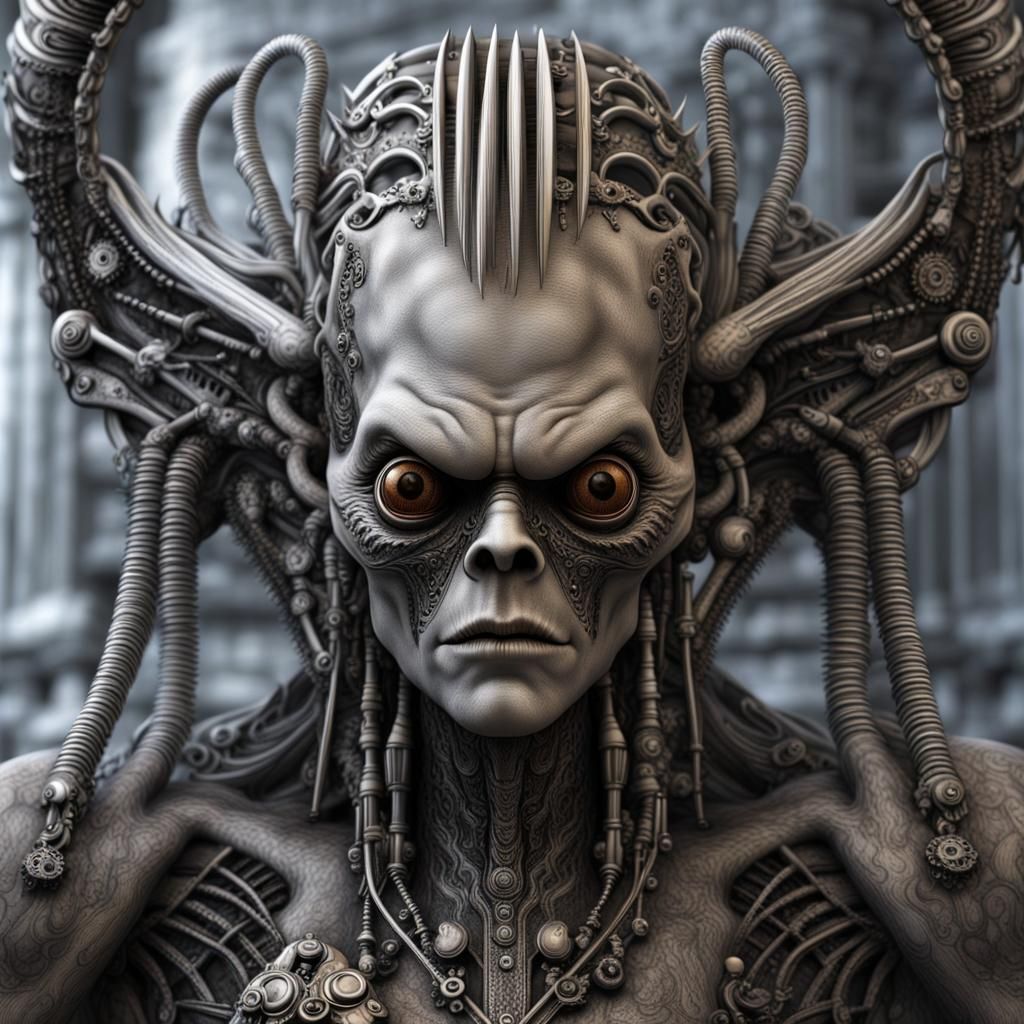 Gremlin Vampire Hybrid in Steampunk Style