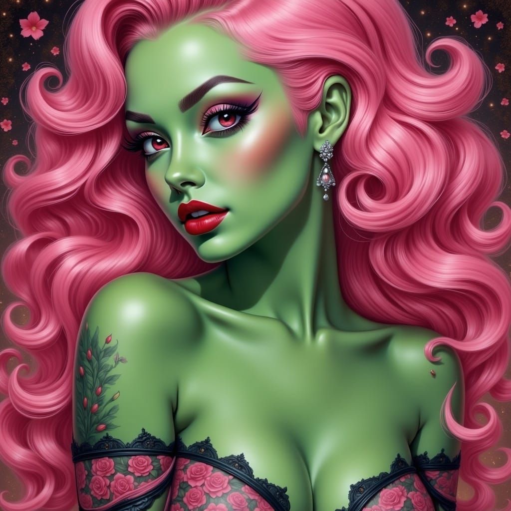 The Enchantress of Ephemeral Blooms