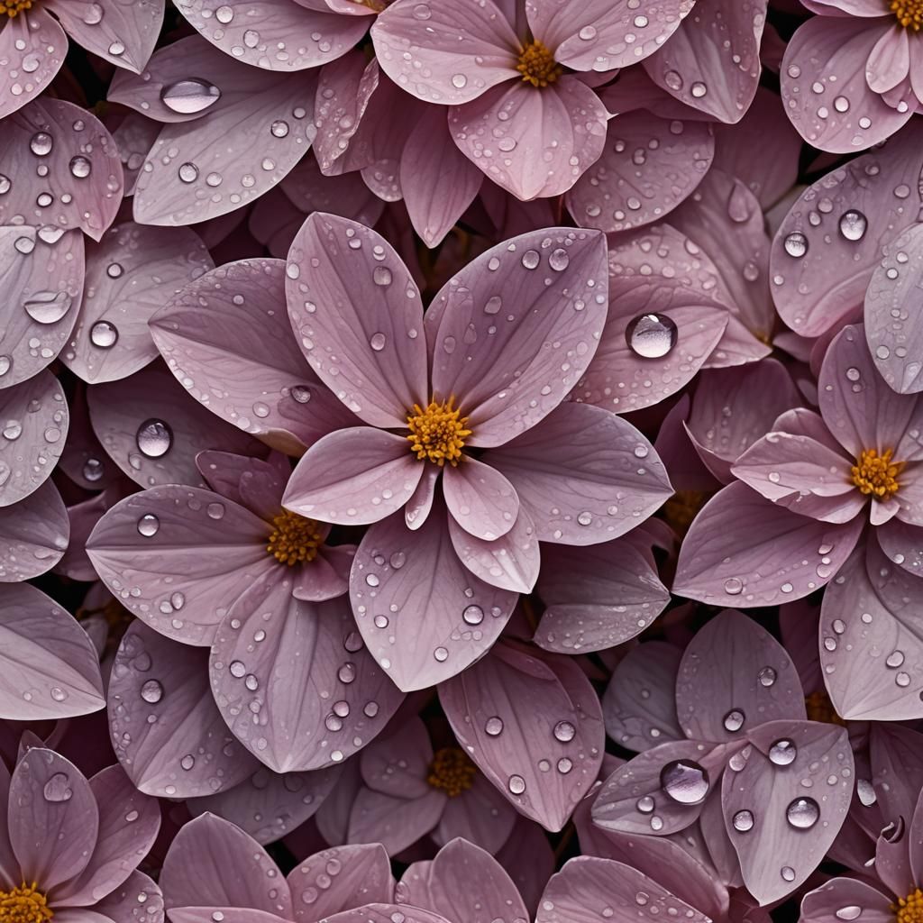 Macro Photo of Dew Drops on Flower Petal