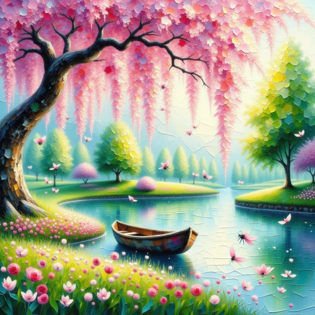 Spring Serenade in Vibrant Watercolor