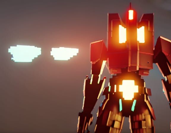 Optimus Prime in 90s CGI Transformers Style