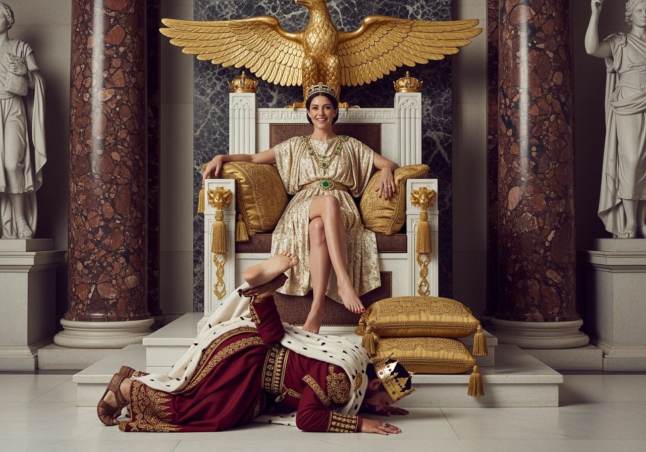 Empress Messalina on Her Throne