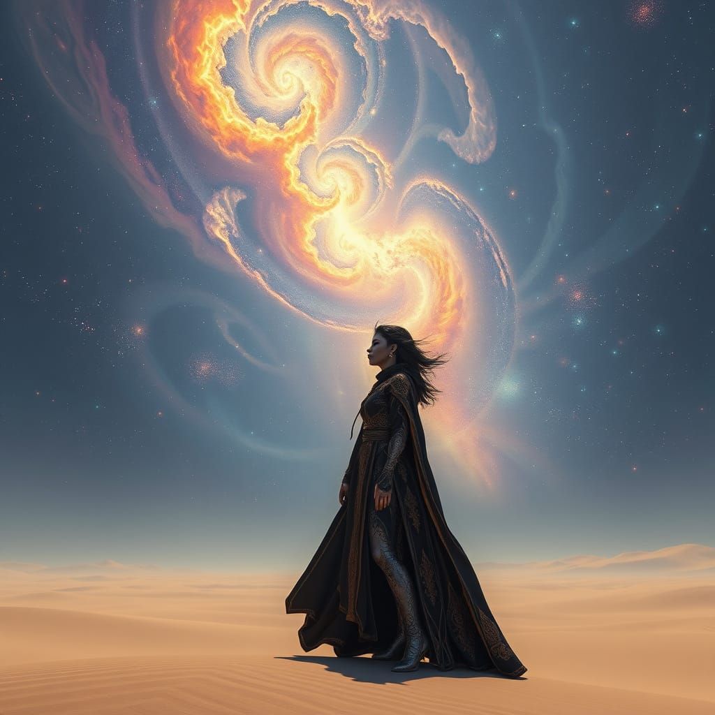 Galactic Wanderer in Cosmic Splendor