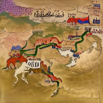 Silk Road Scene in the 1400s