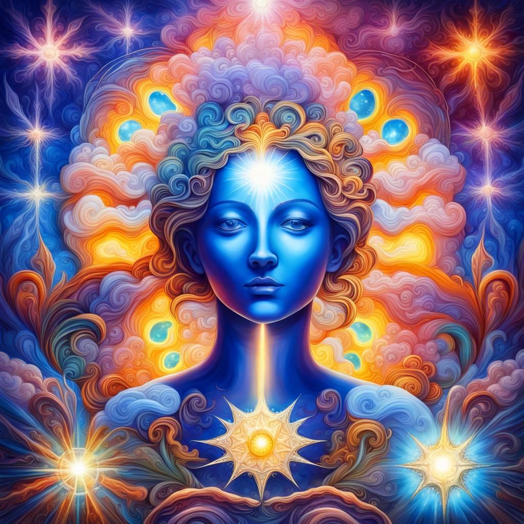 Divine Sunshine Illuminates Holy Clouds