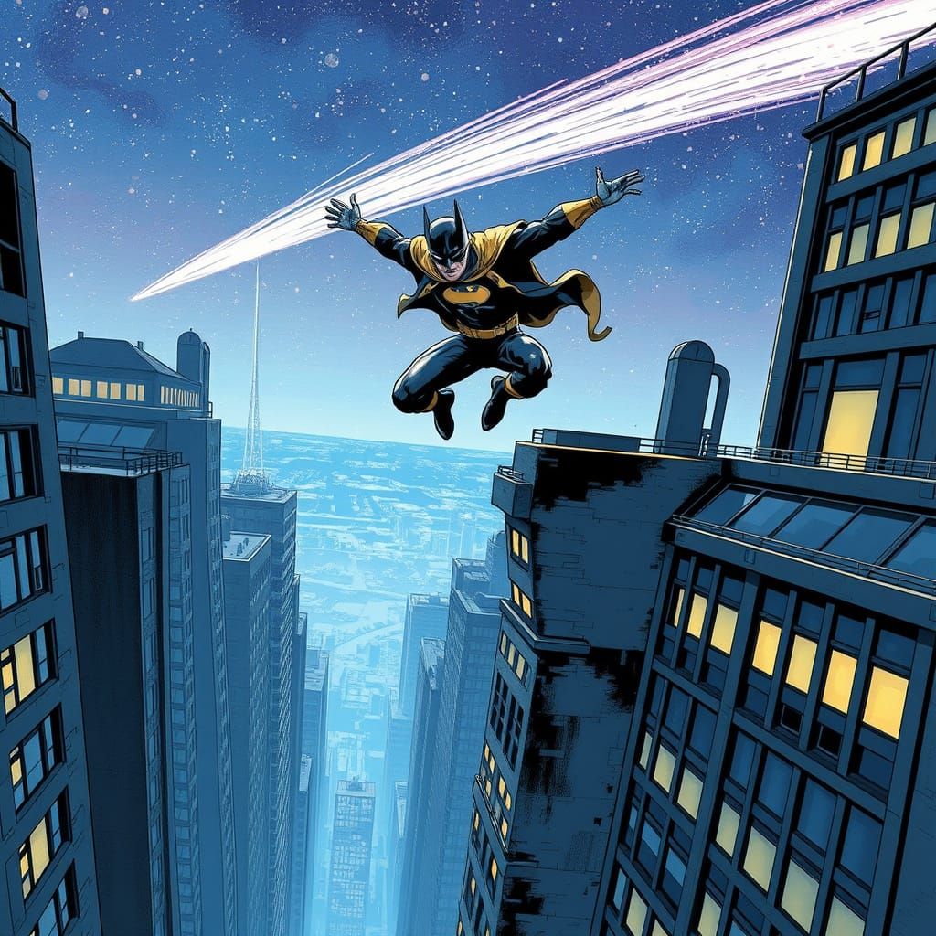 DC Comics Hero Parkour Under Haley's Comet