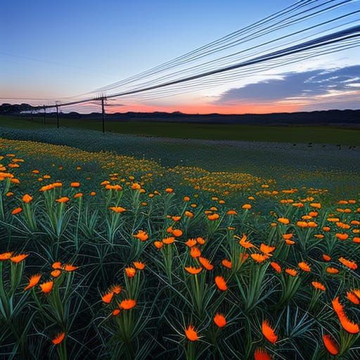 Vibrant Gazanias in Sunset Australia