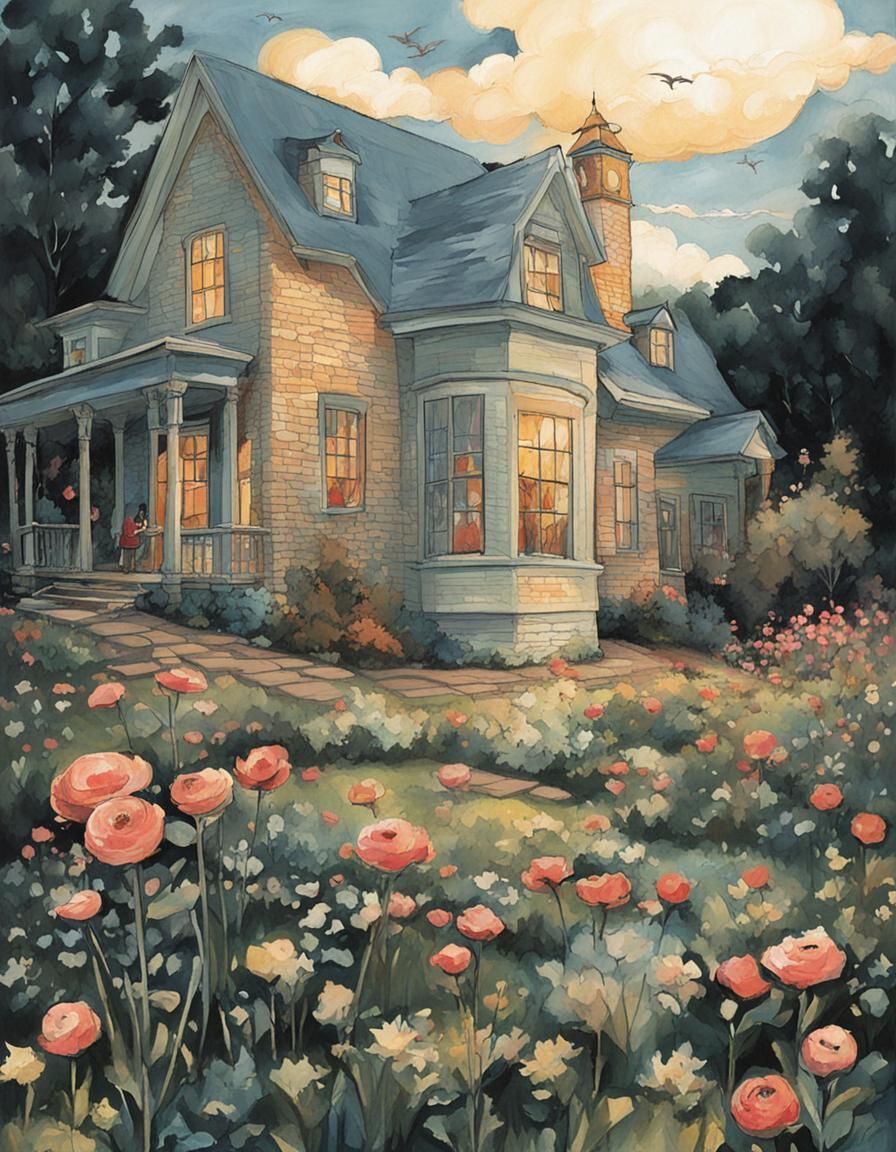 Magical Realism Goddess in a Bustling Cityscape