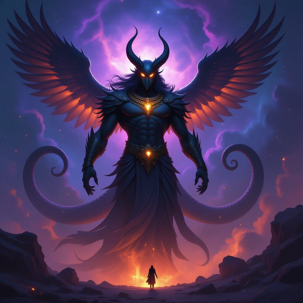 Yaggodohar: Cosmic Deity in Dark Fantasy Style