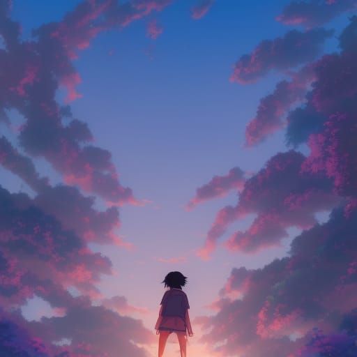 Anime Key Visual Inspired by Studio Ghibli
