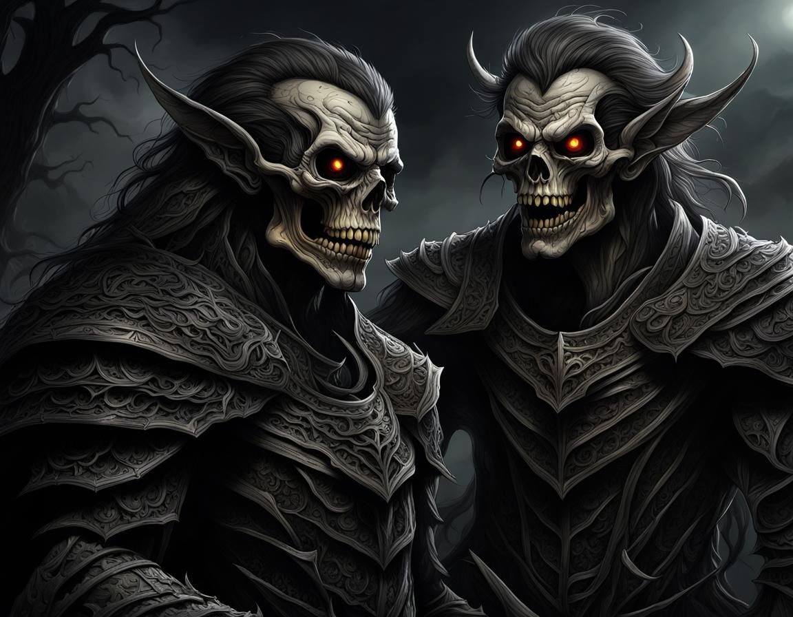 Ominous Darkness: Sinister Malevolence in Vivid Colors