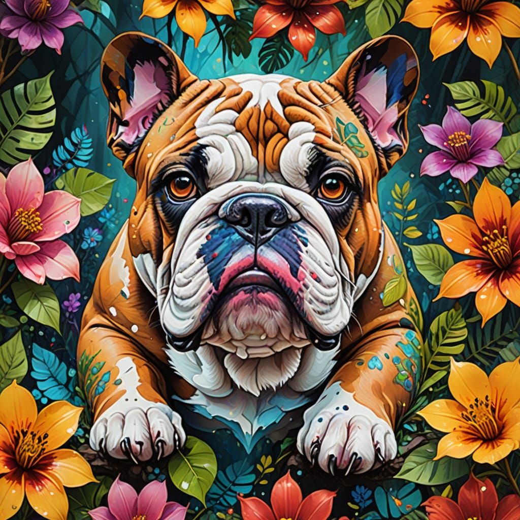Bulldog's Pawprint Unites with Vibrant Jungle Retreat in Dou...