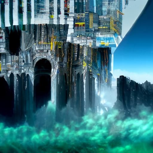 Detailed Matte Painting of a Fractal