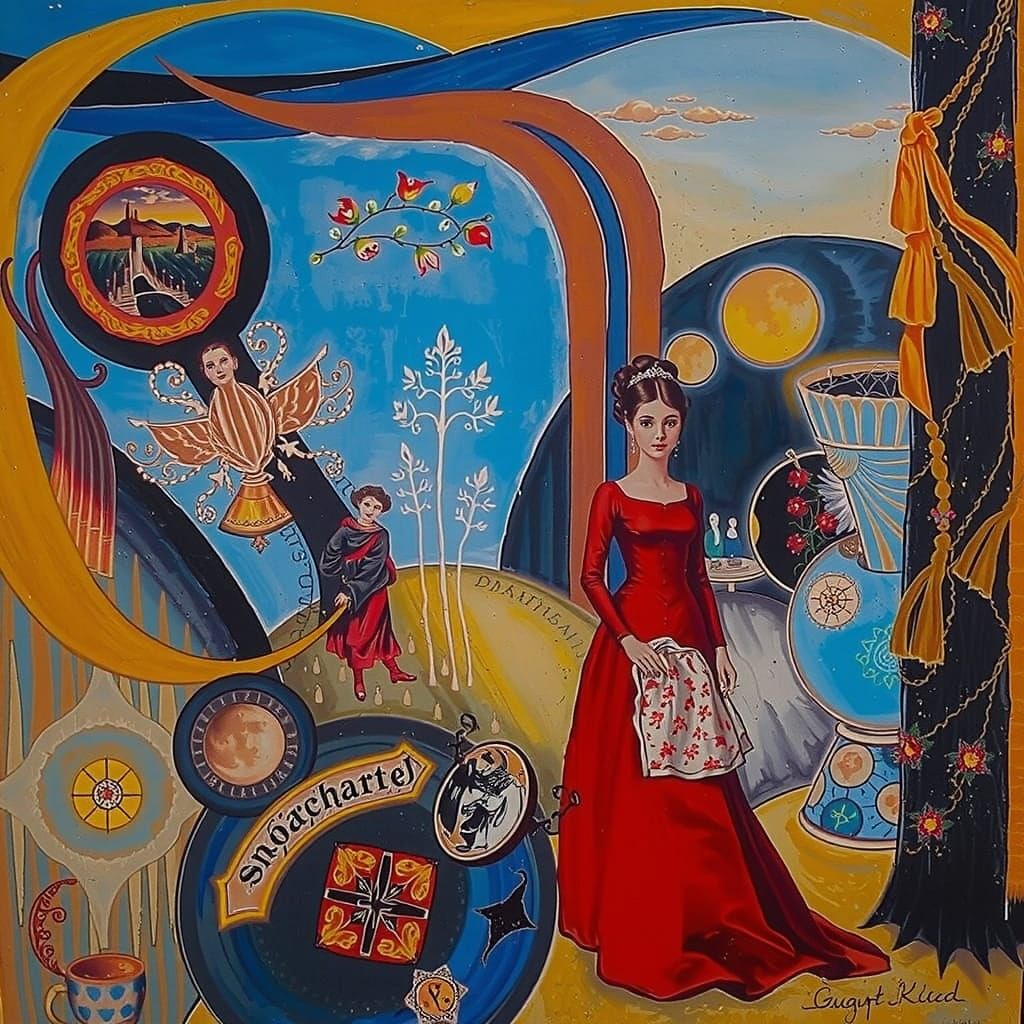 Psychedelic Landscape in Expressionist Style