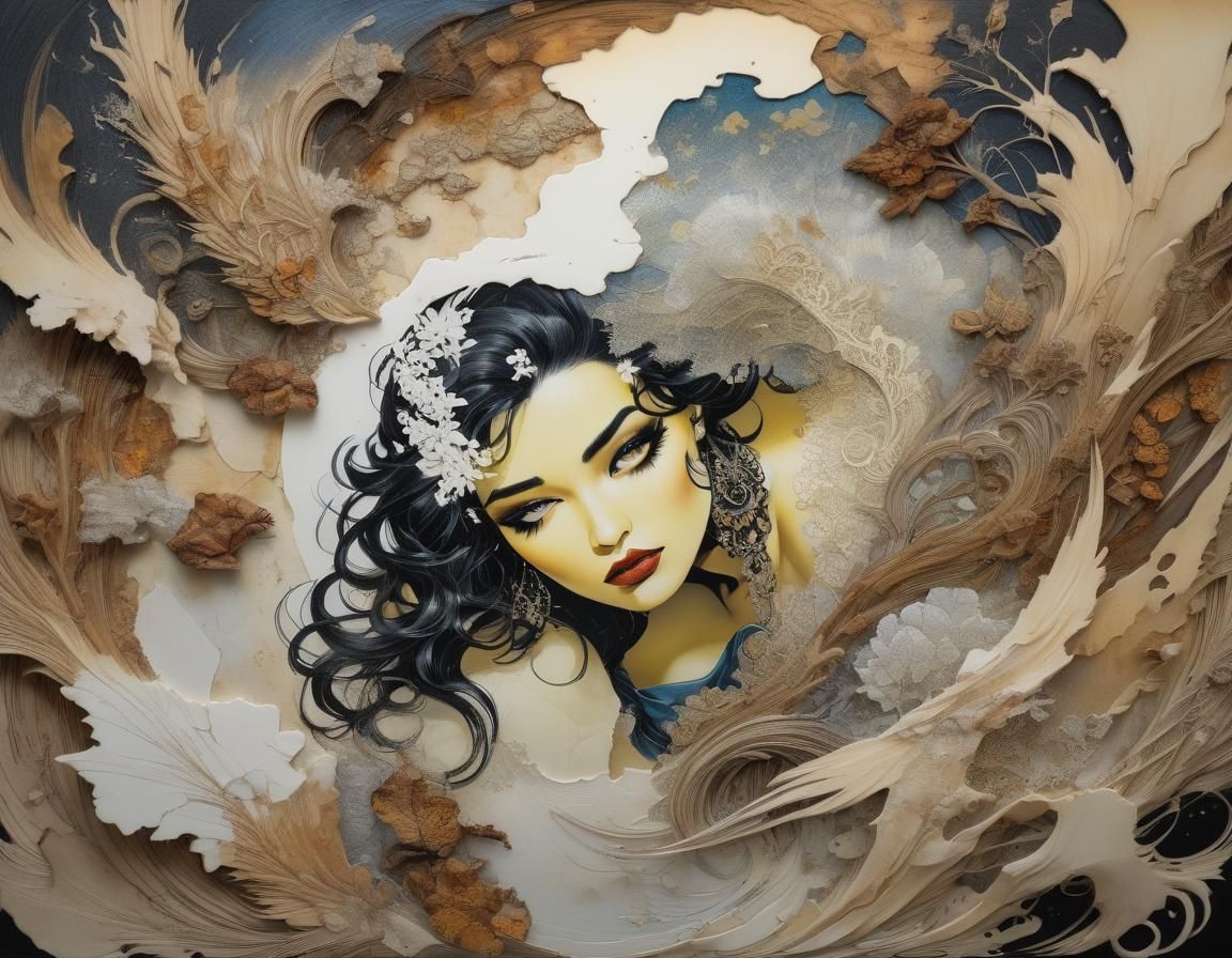 California Dreamin' in Hyperrealistic Mixed Media