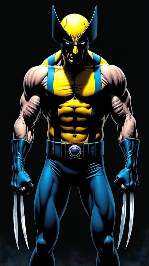 Wolverine in Sin City Style Graphic Novel