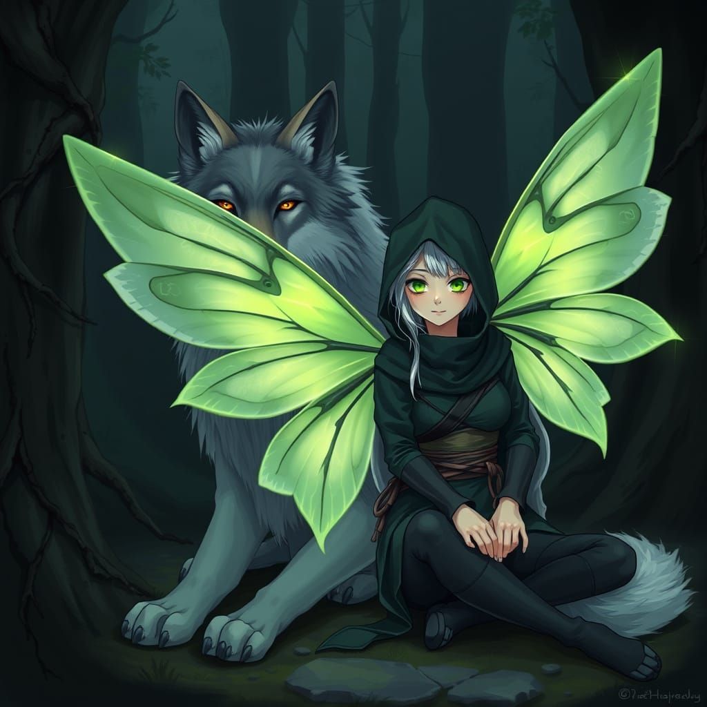 Loyal Guardian in the Dark Forest