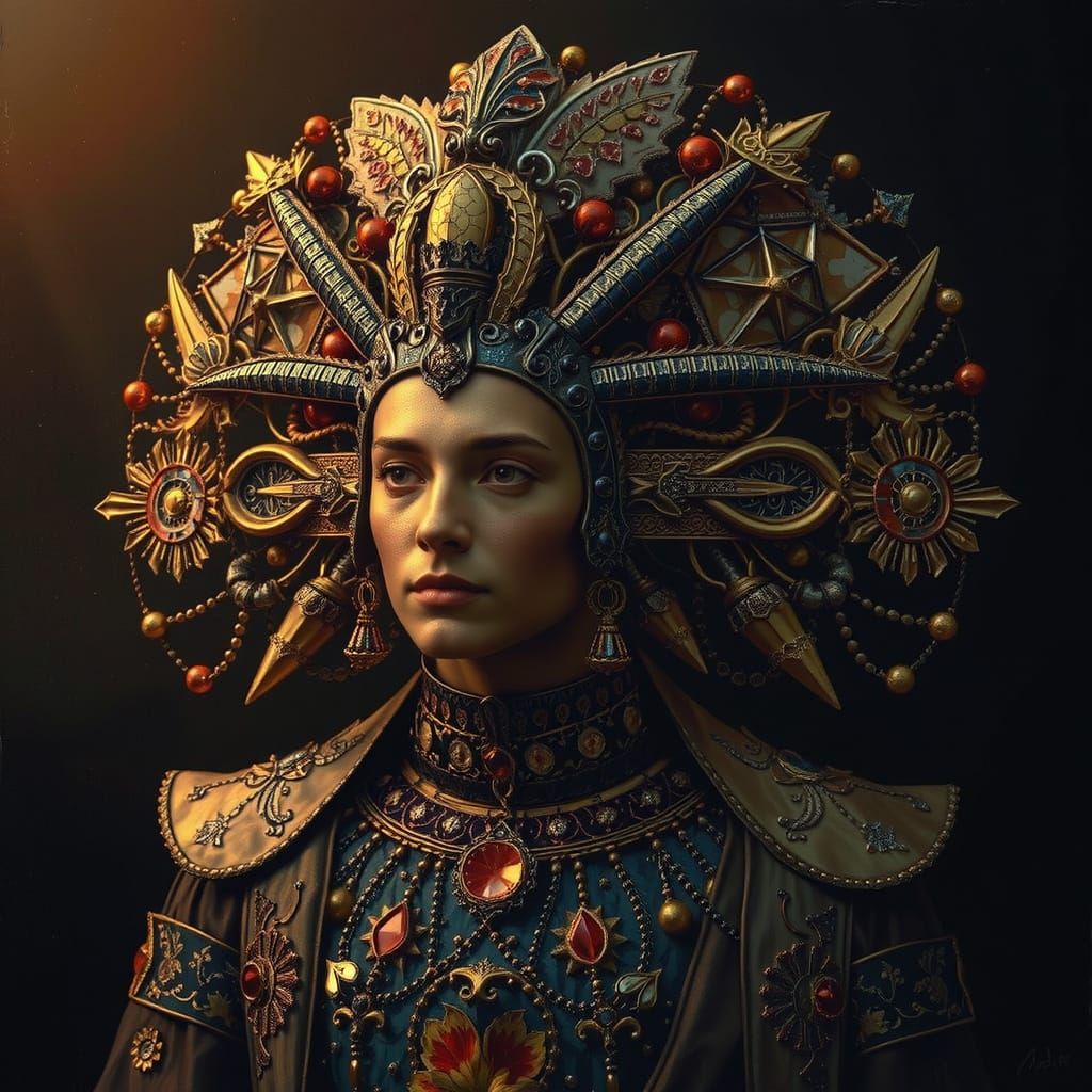 Masterpiece Painting of Beauty and Truth