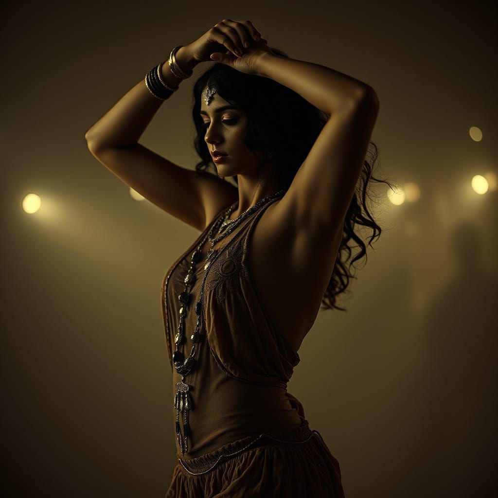 1920s Vintage Belly Dancer in High Detail