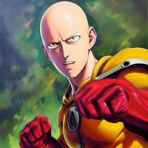 One Punch Man: Oil Painting by James Gurney
