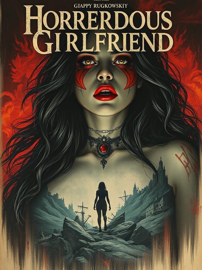 Horrendous Girlfriend: A Gothic Horror Movie Poster