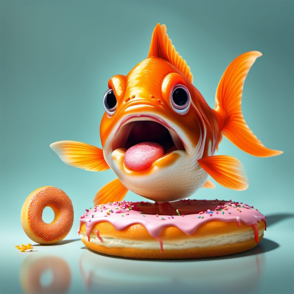 I may be fishy, but I loves me a good.... DONUT!