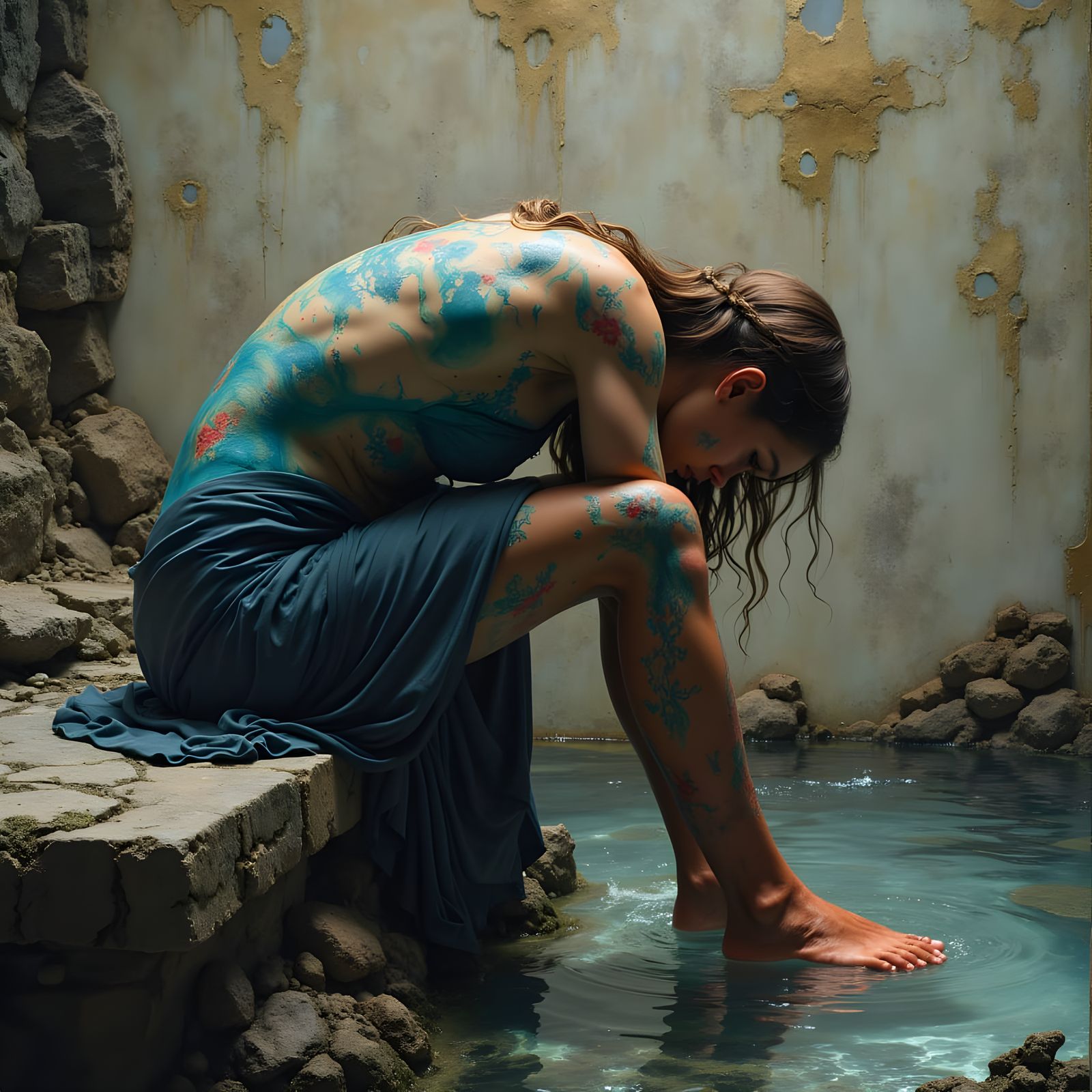 Abstract Landscape of Melancholy in Hyperkraximalismus Style