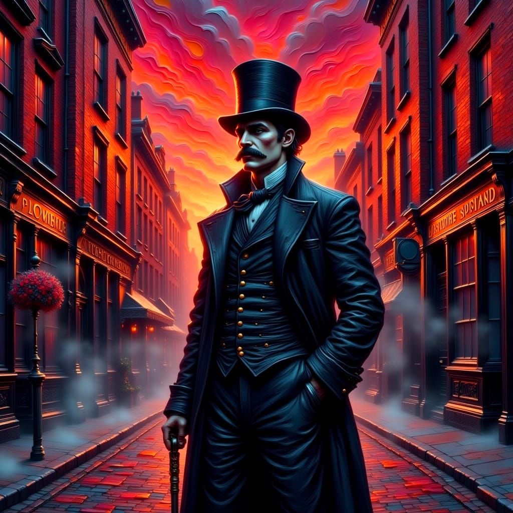 Jack the Ripper in Foggy Victorian London