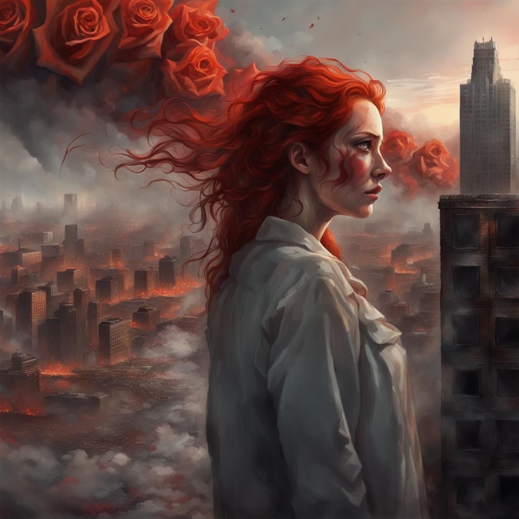 Woman Witnesses End of World with Roses