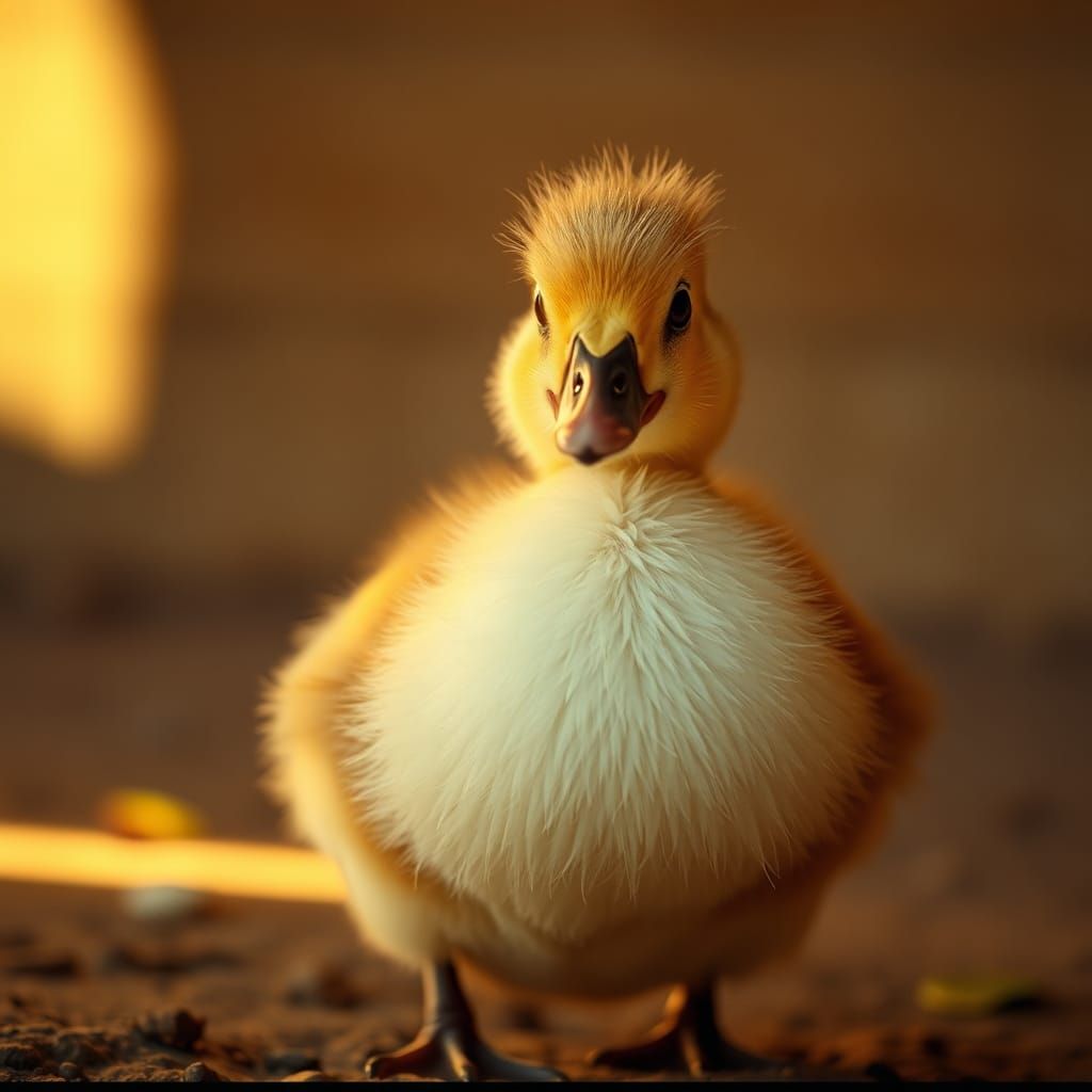 Enchanting Duck Portrait in Cinematic Style