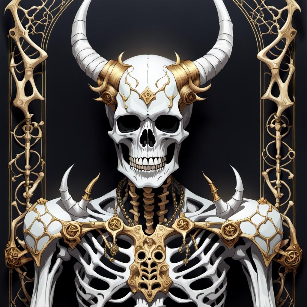 Gothic Skeletal Demon Concept Art