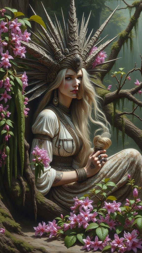 Mysterious Fantasy Landscape Generated by AI