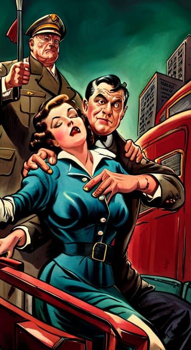 Fainting British Woman