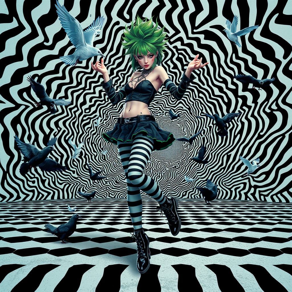 3D colored chalk digital illustration, Vict0r Vas@rely, Op A...