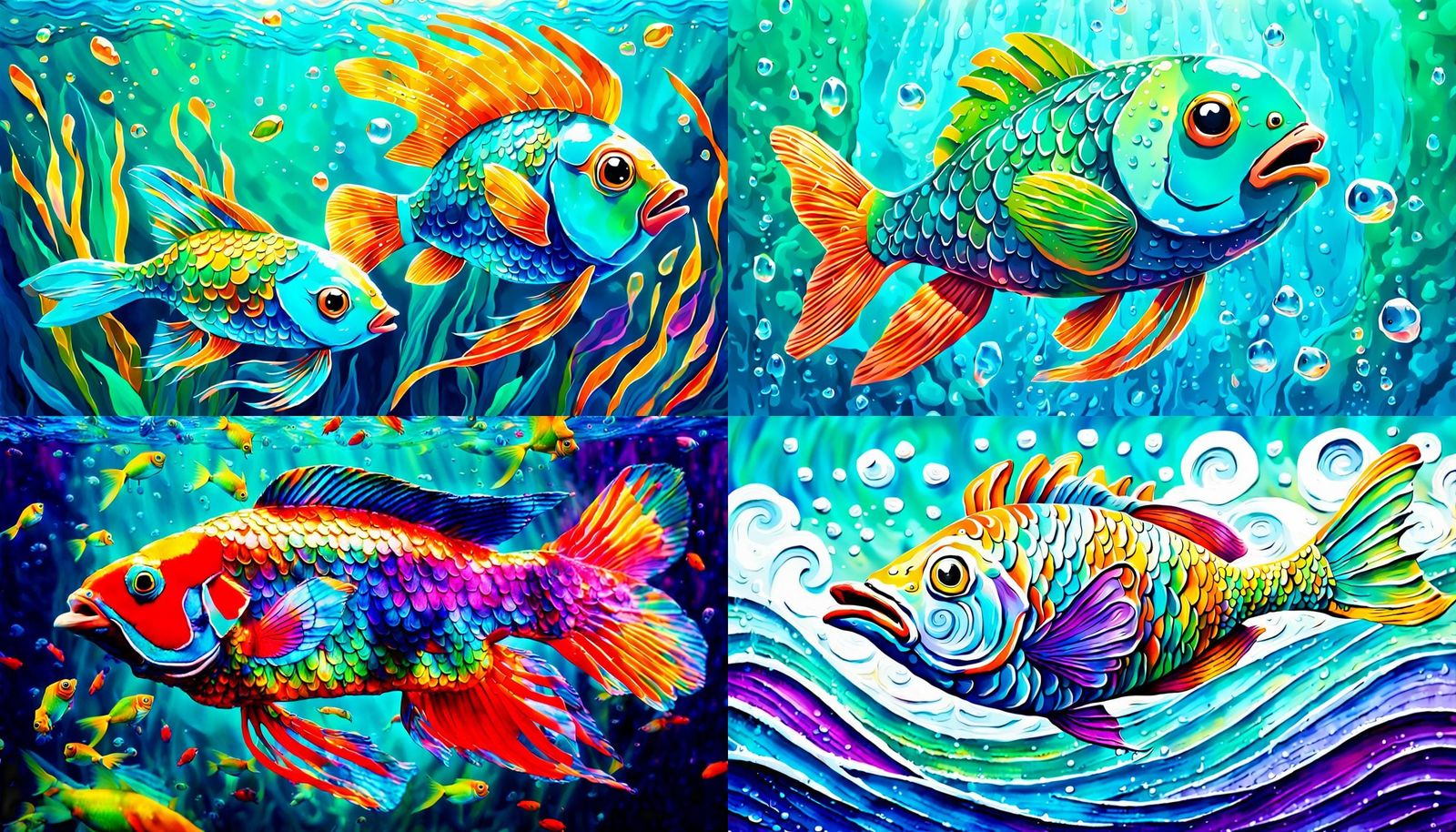 Flying Amphibious Fish: A Future Evolution in Impasto