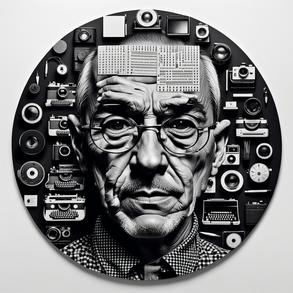 Circle of Design Pictograms in Flat Design Style