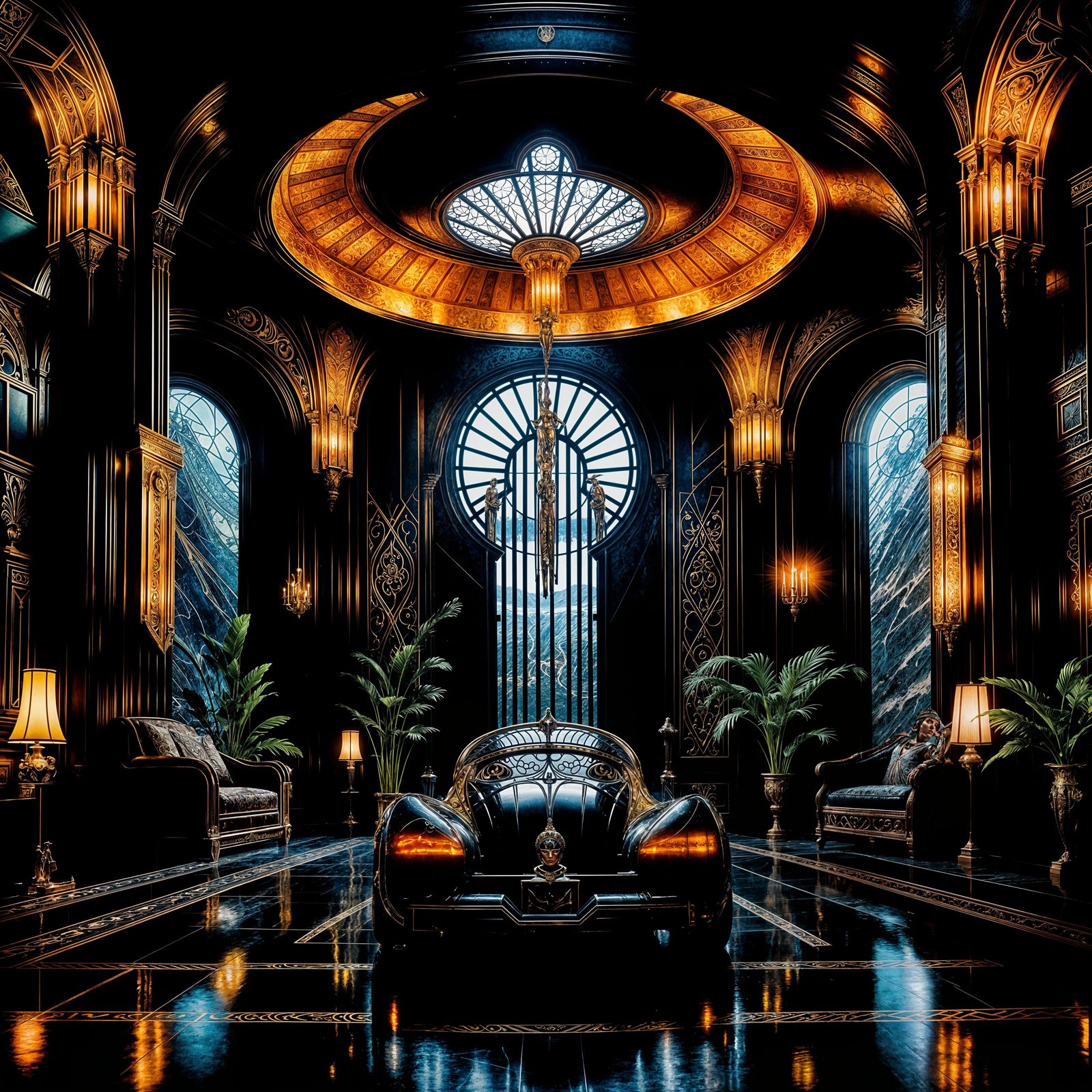 Art Deco Inspired Digital Artwork