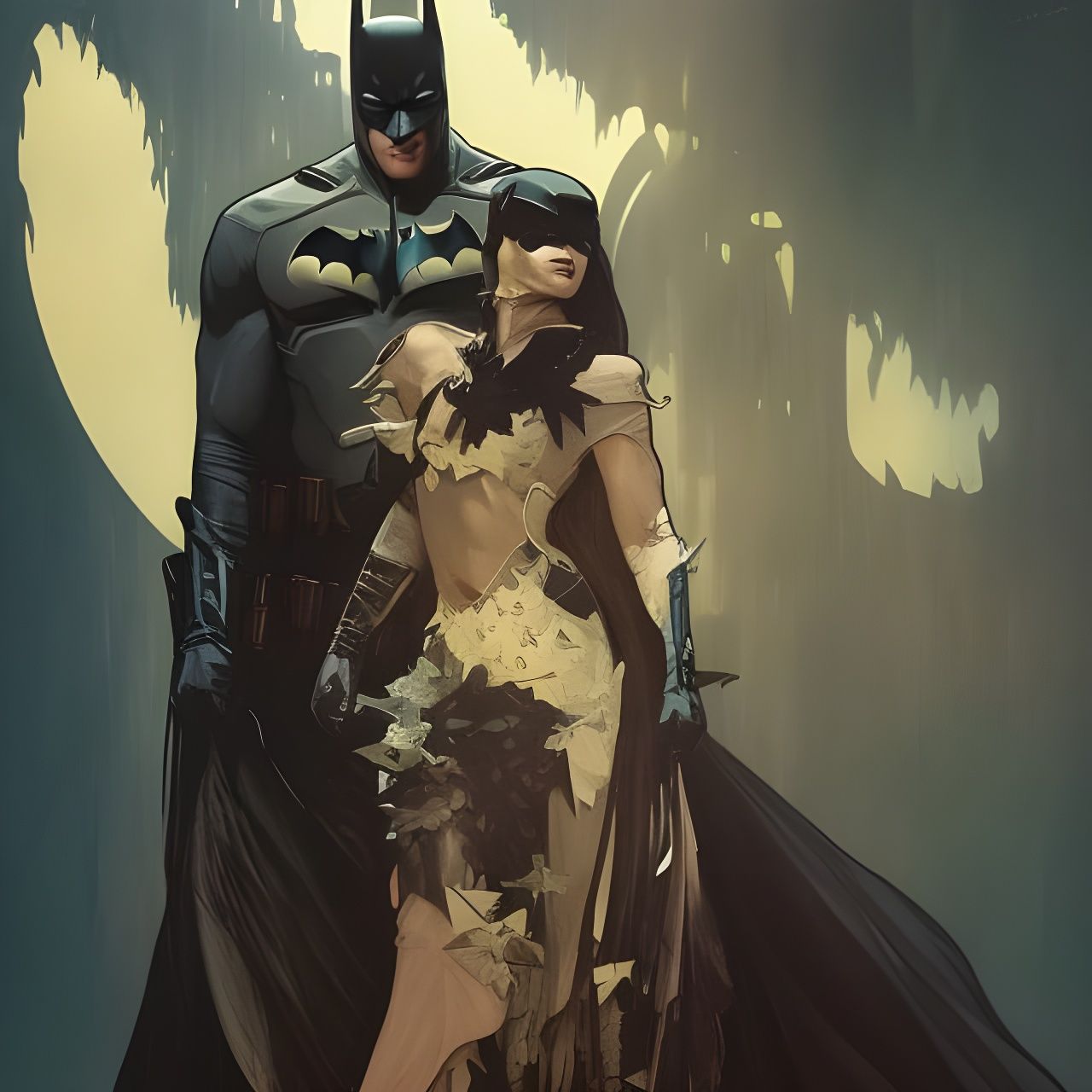 Batman and Witcher Fusion: Movie Poster Art